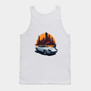 Ferrari Roma Vintage Car Tank Top